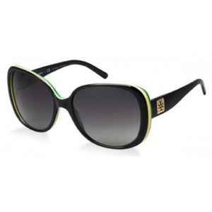 Tory Burch black, yellow, and green sunglasses